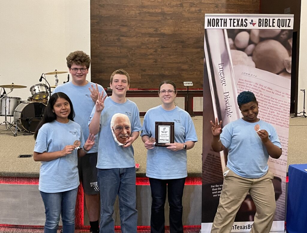 The Oaks Church Teen Bible Quiz (TBQ) team tied for second, placing third at the Regional Finals.
